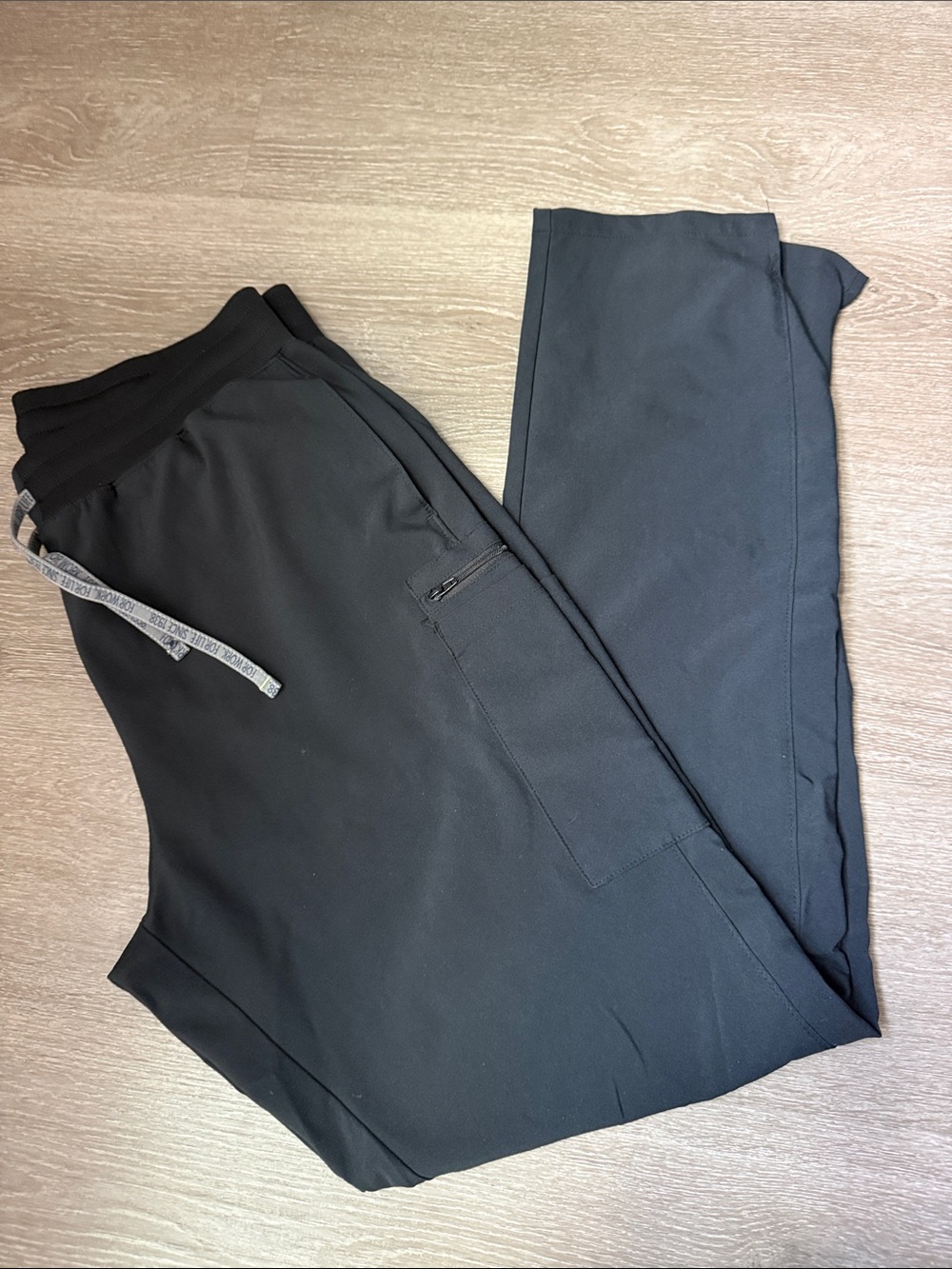 Landau Black Women's Scrub Pant